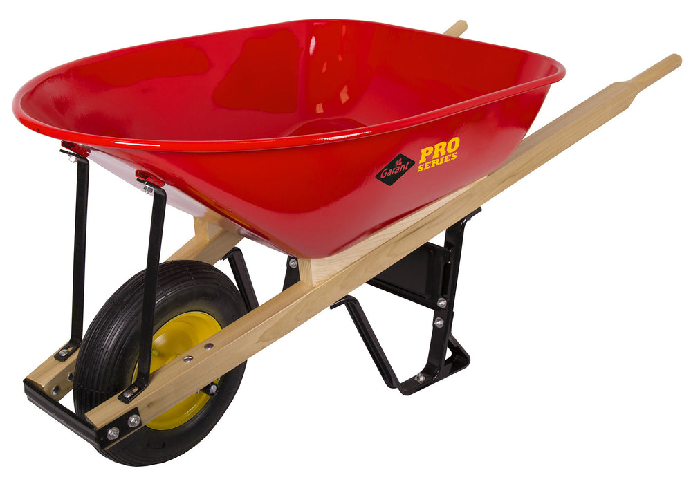 Garant 99232 Wheelbarrow steel tray, 6 cu ft, flat free tire