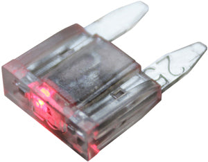 Pico 9925-14 5PCS 25A MIN BLADE FUSES WITH LED - CLEAR
