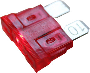 Pico (931) 9964-12 2PCS 10A STANDARD BLADE FUSES WITH LED - RED