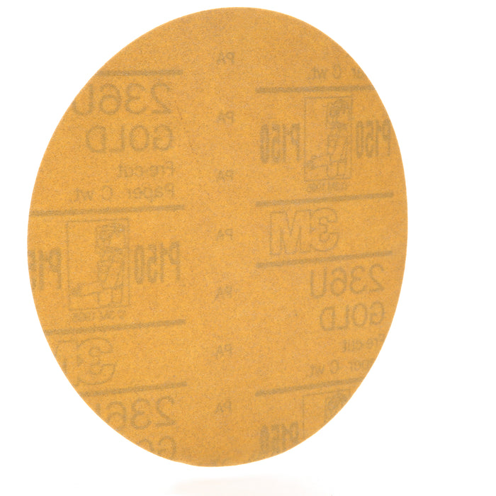 3M (815) 00980 3M™ Hookit™ Gold Disc, 236U, 00980, P150, C-weight, 6 in (15.24 cm), Colour: Yellow, 3M Stock No. 7000118755