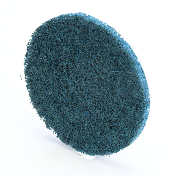 3M 07515 Scotch-Brite™ Roloc™ Surface Conditioning Disc, A VFN, TR, 2 in x NH (5.08 cm x NH), Colour: Green, 3M Stock No. 7000028508