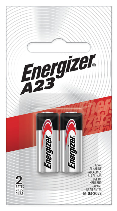 Energizer A23BPZ-2 Energizer A23 Batteries 12V Miniature Alkaline Specialty Batteries, 2 Pack