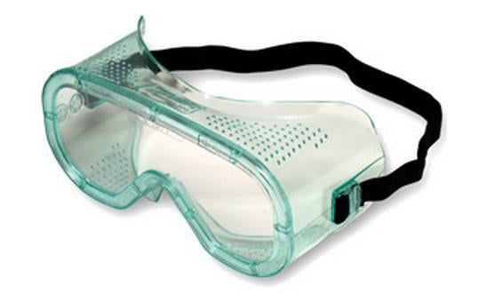 North Safety (399) A610S UVEX by Honeywell A610S Series Splash Goggle with Transparent Green Body and Clear Lens with Fog-Ban Anti-Fog Coating