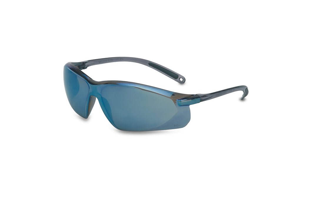 North Safety A703 UVEX by Honeywell A703 Series Safety Eyewear Blue Mirror Lens with Anti-Scratch Hardcoat