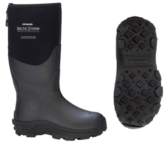 Dryshod ARS-MH-BK-M8 Dryshod Men's Arctic Storm High Black - M8 - Extreme-Cold Conditions Winter Boot