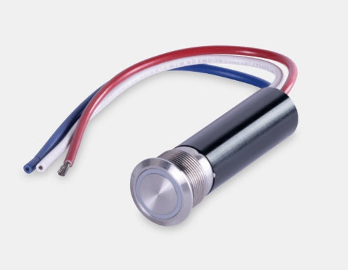 Sierra/Prime Line AV10120B AV10120B Push Button Switch, Blue/Red Halo