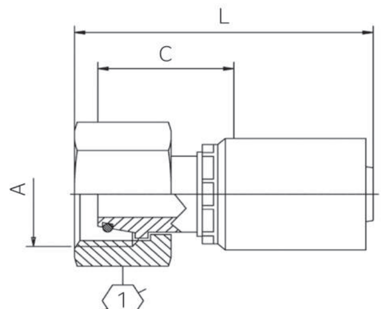 Continental Hydraulic B2-DHFX-0416 FITTINGS-B2 B2-DHFX-0416