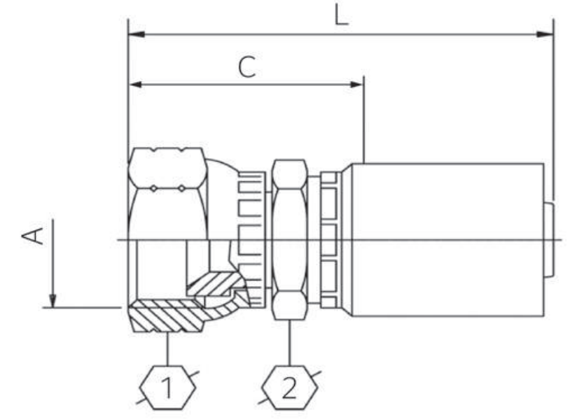 Continental Hydraulic B2-KMFX-0414 FITTINGS-B2 B2-KMFX-0414