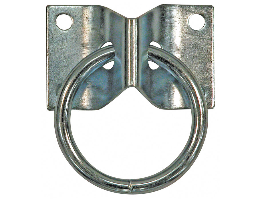 Buyers Products (577) B33 Surface Mounted Rope Ring With 2-Hole Integral Mounting Bracket Zinc Plated
