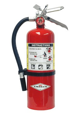 Amerex B402X 5LB ABC HAND PORTABLE DRY CHEMICAL ALUM VALVE Fire Extinguisher