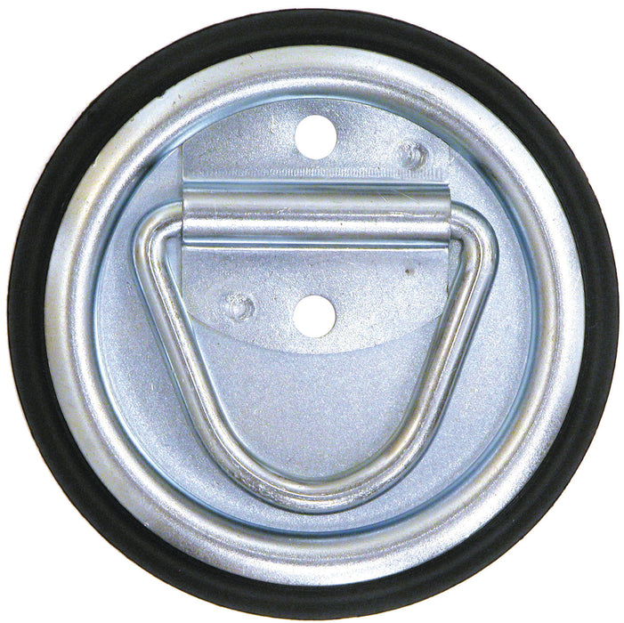 Buyers Products B703 Surface Mounted Or Recessed Rope Ring Zinc Plated With Plastic Bezel