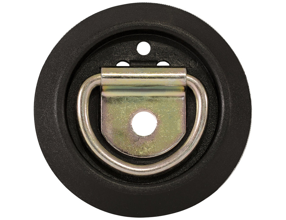 Buyers Products B705 Surface Mounted Rope Ring Plastic Pan With 1/4 Inch Diameter Steel Ring