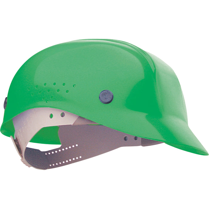 North Safety BC86040000 Honeywell Green North HDPE | Polyethylene Cap Style Bump Cap With 4 Point Pinlock Suspension