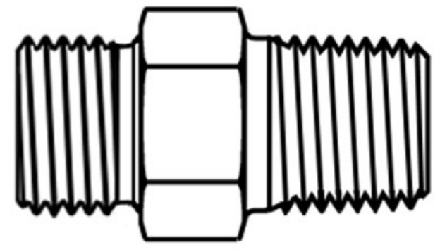 Continental Hydraulic BPM08-NPM08 ADAPTER STEEL BPM08-NPM08
