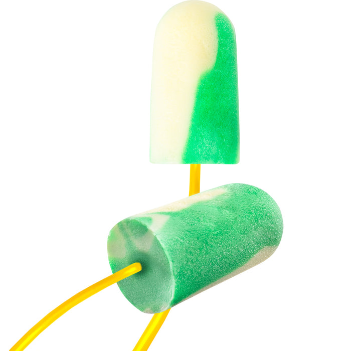 PIP Canada (449) BSF-30 Mega Bullet™ Biosoft™ One-Size Fits All Disposable Bio-Based Corded Foam Ear Plug With Biosoft™ Technology - Nrr 32