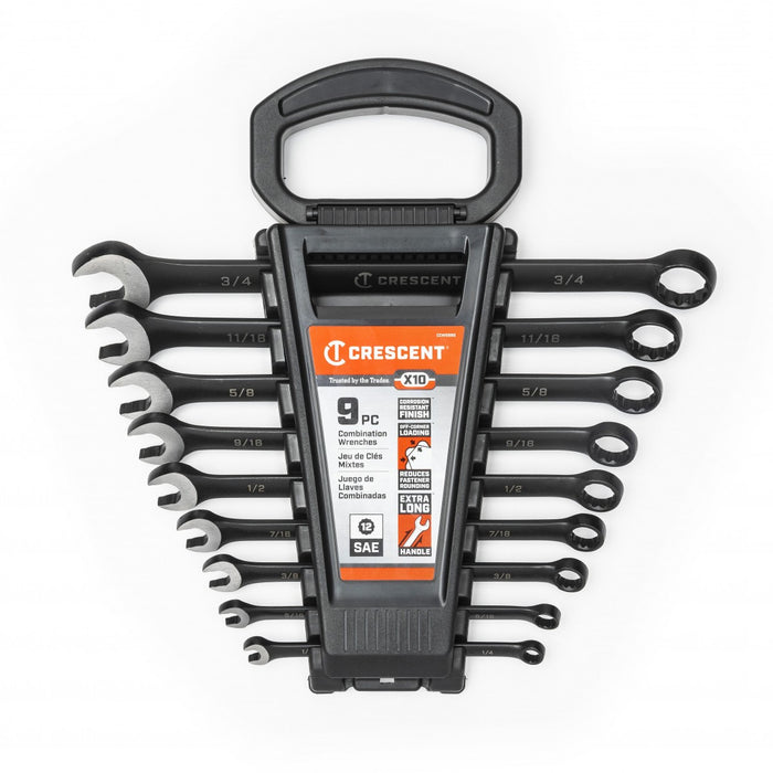 Apex Tool (442) CCWS9BS Crescent 9PC CRESCENT BLK COMBO WR