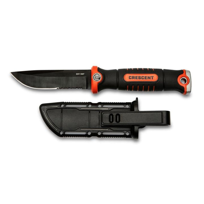 Apex Tool (442) CPKFX Crescent 4-1/2" Fixed Blade Trade Knife with Sheath