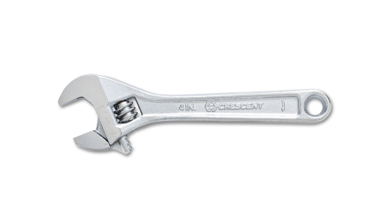 Apex Tool AC24VS Crescent ADJUSTABLE WRENCH, 4", CHROME, CARDED