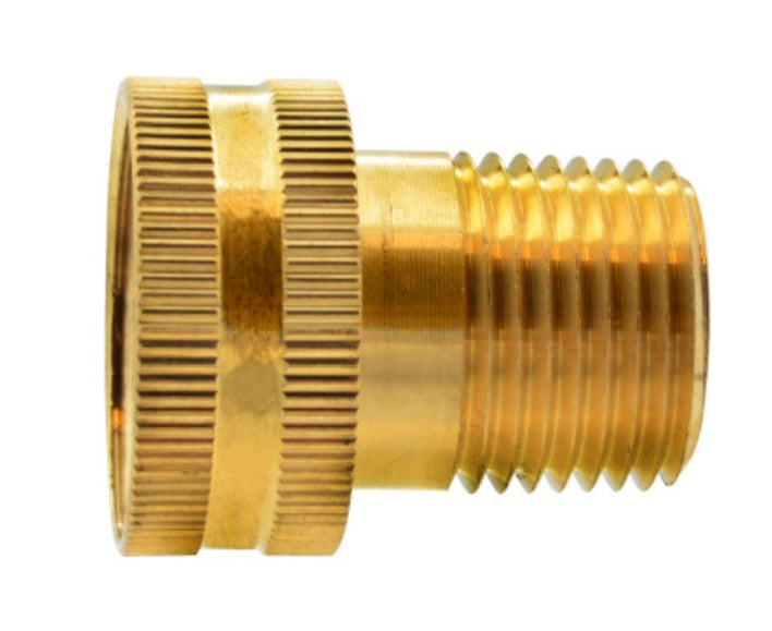 H. Paulin (680) D194-DPK Dominion 1/2" Male Pipe Connector (To Female Hose Swivel) Brass 10 pcs