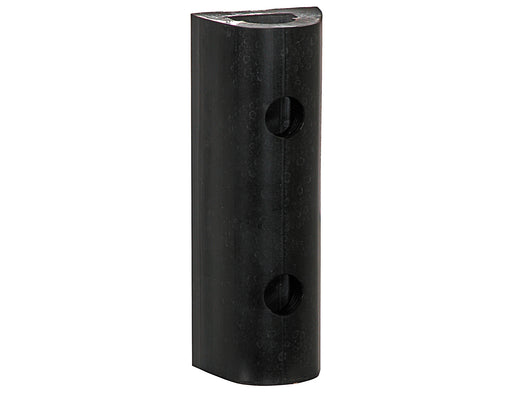 Buyers Products (577) D424 Extruded Rubber D-Shaped Bumper with 3 Holes - 4 x 3-3/4 x 24 Inch Long