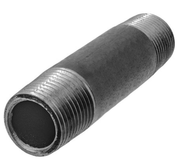 H. Paulin (680) DBM113-E2PK Dominion 3/4"x2" Pipe Long Nipple Black Iron Schedule 40 5 pcs