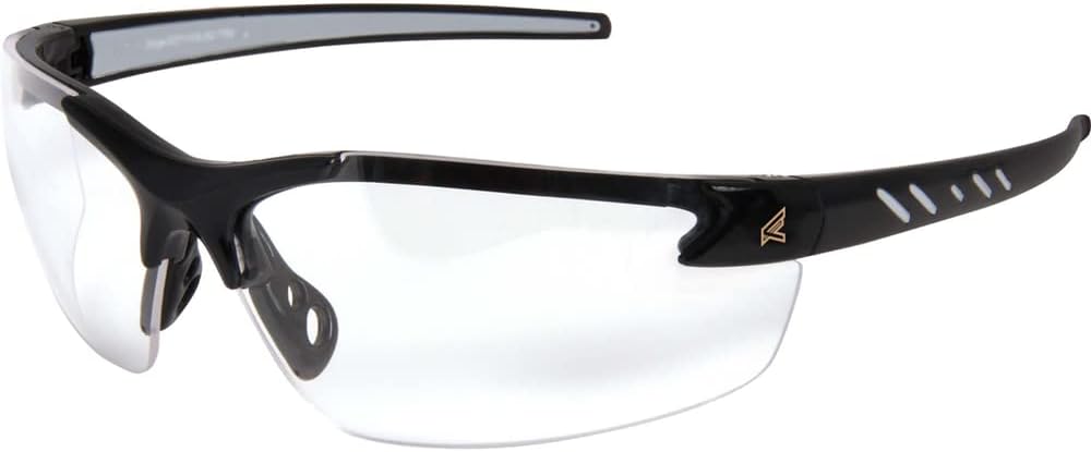 Edge Eyewear (137) DZ111-G2 Edge DZ111-G2 Zorge G2 Safety Glasses - Black Frame - Clear Lens