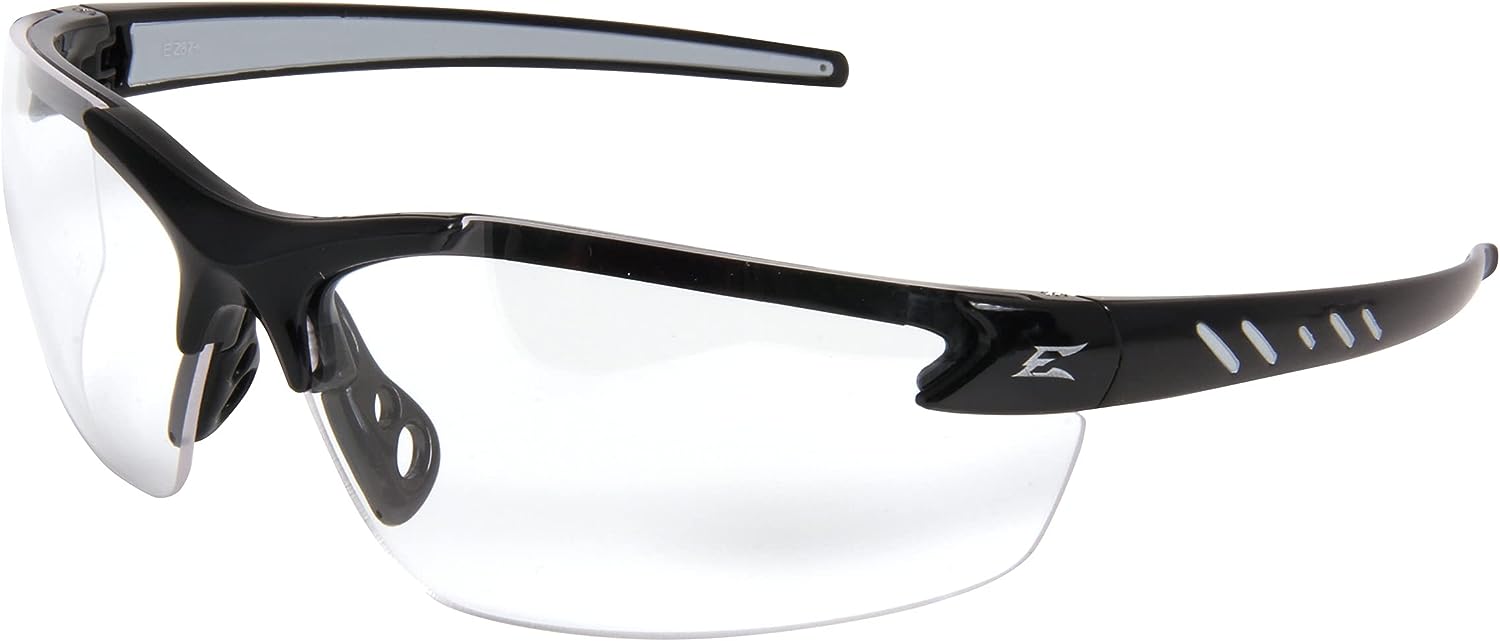 Edge DZ111VS-G2 Edge DZ111VS-G2 Zorge G2 Safety Glasses - Black Frame - Clear Vapor Shield Anti-Fog Lens