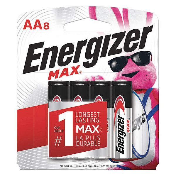 Energizer (831) E91MP-8 Energizer E91MP-8 Max AA Alkaline Batteries, 8 Pack