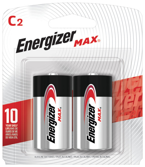 Energizer (831) E93BP-2 Energizer E93BP2 Max C Alkaline Batteries, 2 Pack