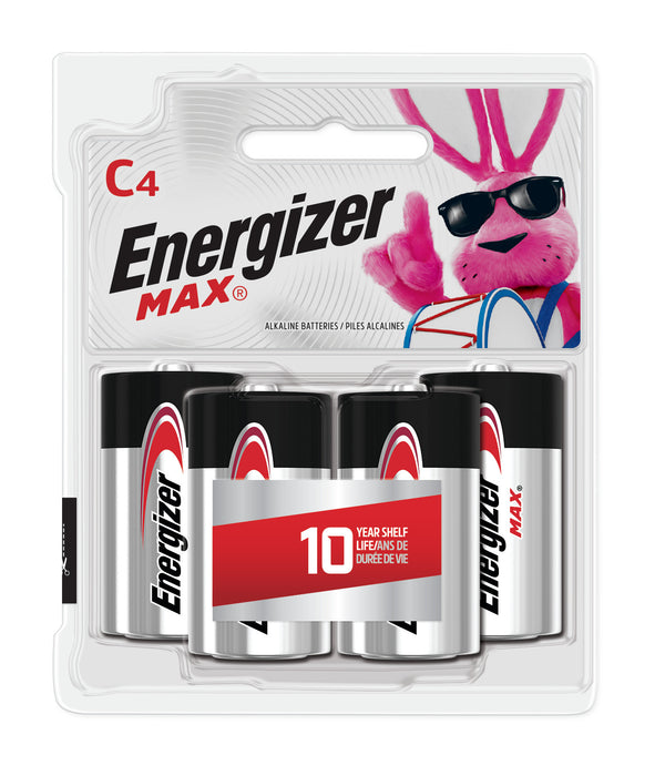 Energizer (831) E93BP-4 Energizer Max C Alkaline Batteries, 4 Pack