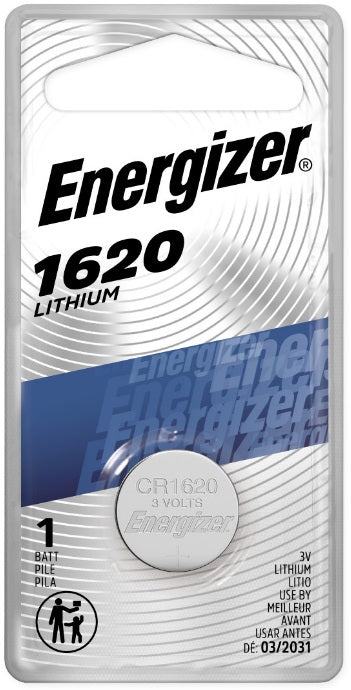 Energizer (831) ECR1620BP Energizer 1620 Lithium Coin Battery, 1-Pack