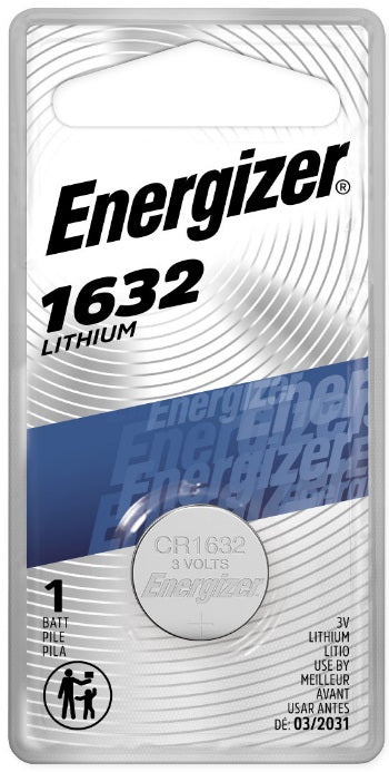 Energizer (831) ECR1632BP Energizer 1632 Lithium Coin Battery, 1-Pack