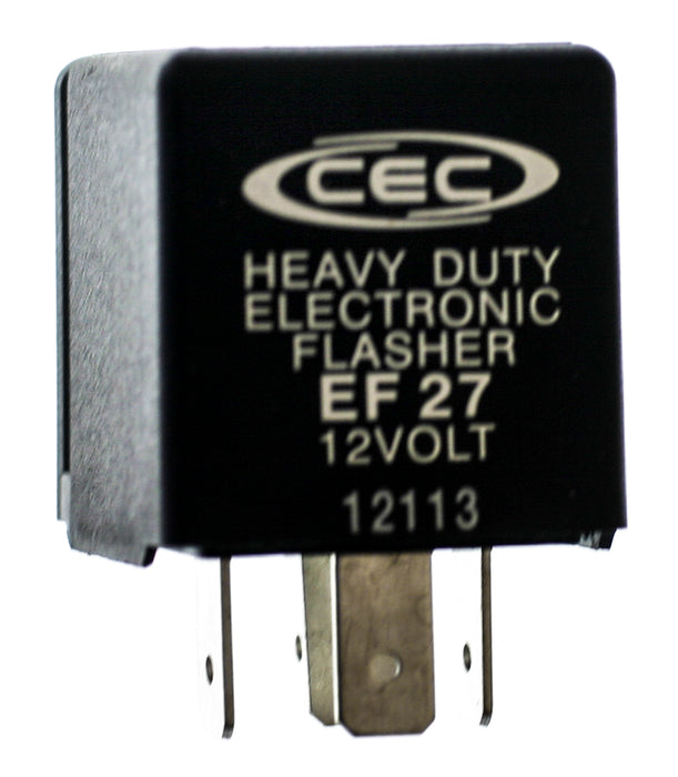 CEC Industries (568) EF27 12V 15A 5PIN ELECTRONIC FLASHER, 1 Pack Boxed