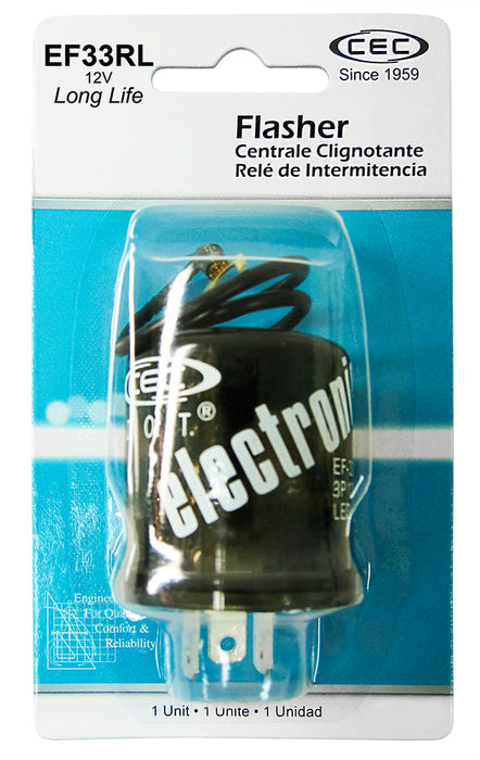 CEC Industries (568) EF33RLBP Flasher, 1 Pack Carded