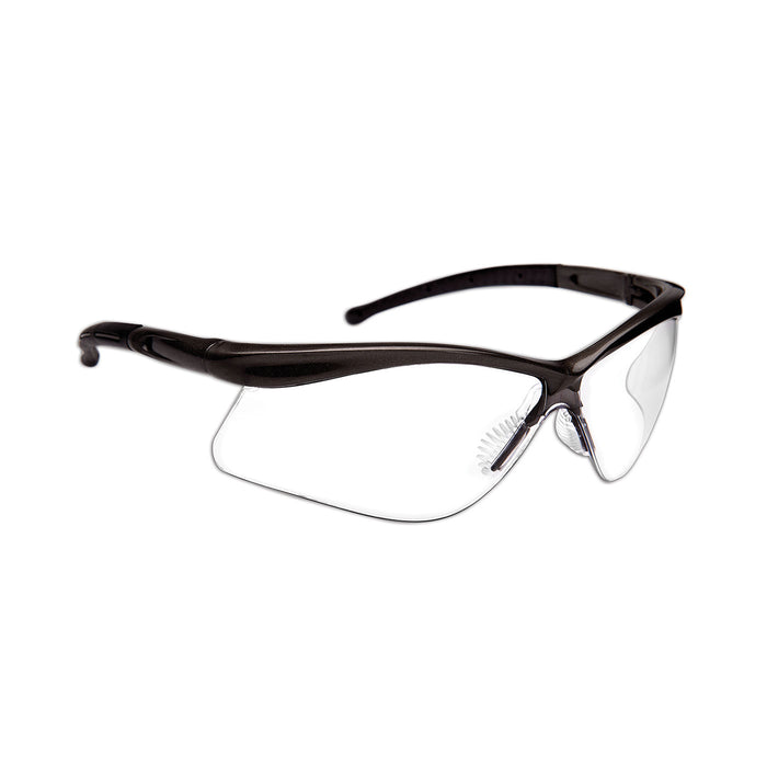 PIP Canada EP100BC WARRIOR™ SAFETY GLASSES - Semi-Rimless Safety Glasses with Black Frame, Clear Lens and 4A Coating