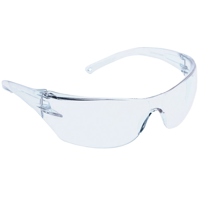 PIP Canada (449) EP505-C Curve™ One-Size Fits All Rimless Safety Glasses With Clear Temple, Clear Lens And 4A Coating