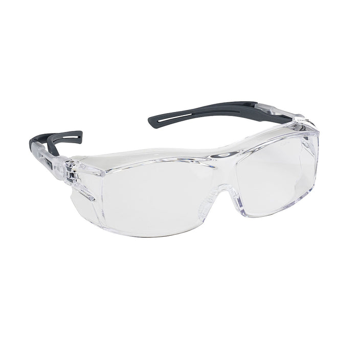 PIP Canada (449) EP750C OTG EXTRA™ SAFETY GLASSES - OTG Rimless Safety Glasses with Black Temple, Clear Lens and 4A Coating