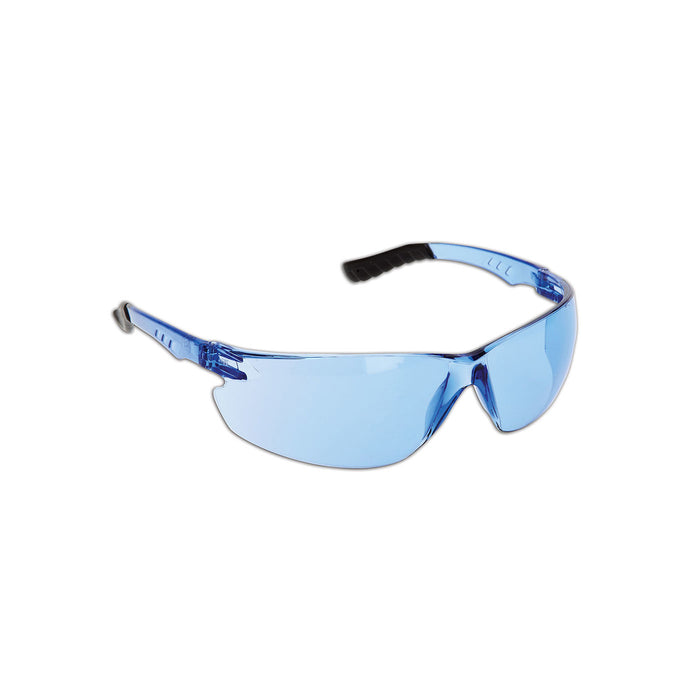 PIP Canada (449) EP800-BT Firebird™ One-Size Fits All Rimless Safety Glasses With Blue Temple, Blue Lens And 3A Coating