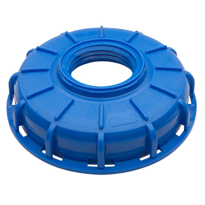 Piusi (419) F20226000 Piusi F20226000 6'' Single Bung Blue IBC Cover w/ 2'' Buttress