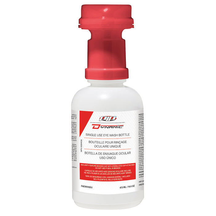 PIP Canada FAEW016SU Dynamic™ Saline Single Use Eyewash 16OZ