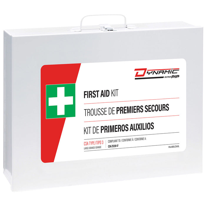 PIP Canada (449) FAKCSAT3LBM CSA standard First aid kit Type 3 large in metal box