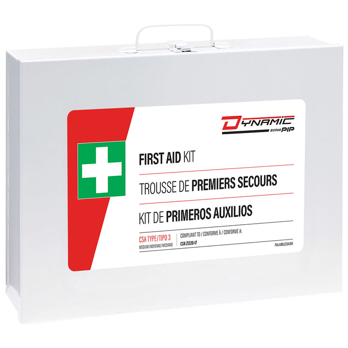 PIP Canada (449) FAKCSAT3MBM CSA standard First aid kit Type 3 medium in metal box
