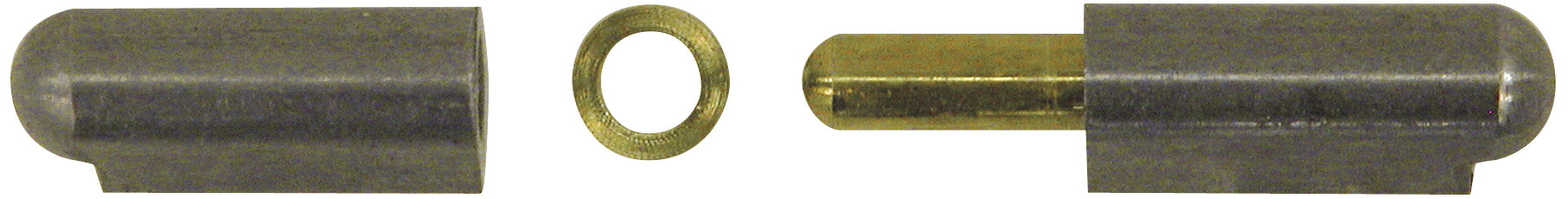 Buyers Products FBP100 Steel Weld-On Bullet Hinge with Brass Pin and Brass Bushing - 0.77 x 3.94 Inch