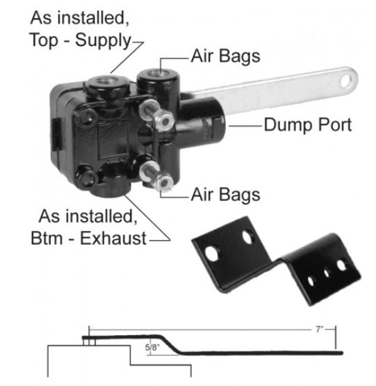 FleetSpec (183) FS-6591 HEIGHT CONTROL Valve KD-2265, KD-2315