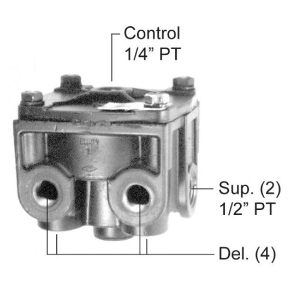 FleetSpec FS065206N R-12 style RELAY Valve, New