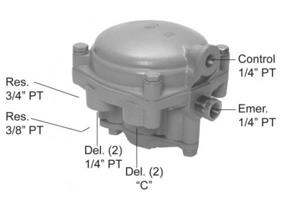FleetSpec FS281865N RE-6 style RELAY EMERGENCY Valve, New