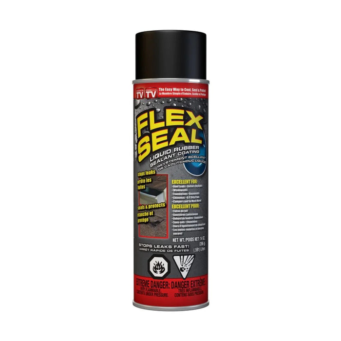 Flex Seal (239) FSC20 Black, 14 oz. (397 g) Flex Seal Rubberized Waterproof Coating Spray