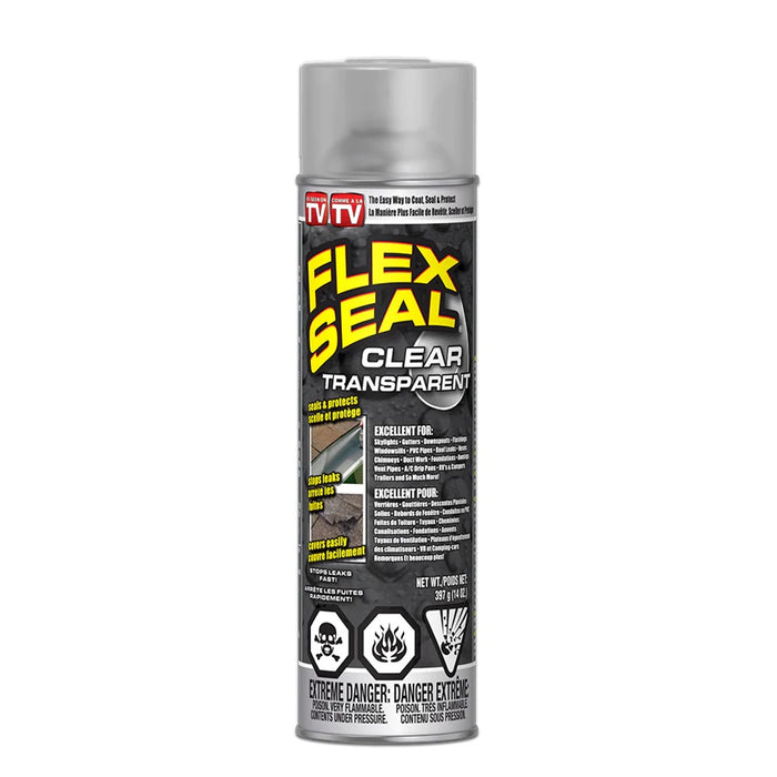 Flex Seal (239) FSCL20C Clear, 14 oz. (397 g) Flex Seal Rubberized Waterproof Coating Spray