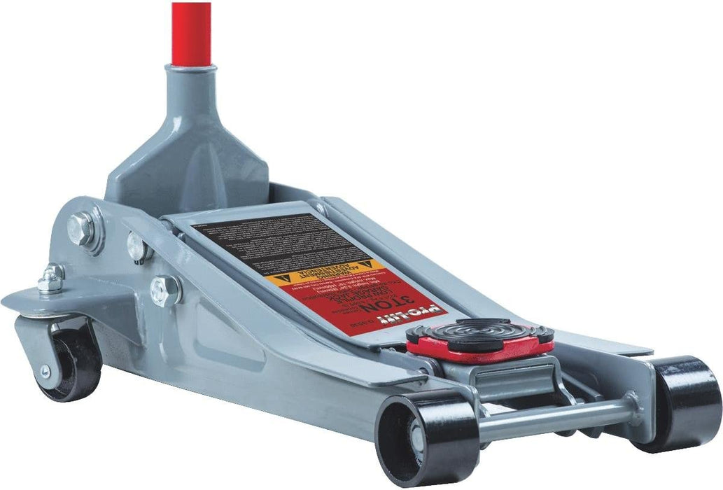 Omega (600) G-3030A 3 ton low profile garage jack, 3.5" x 18.5" lifting range