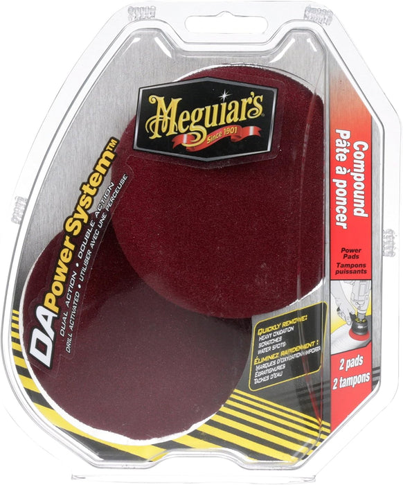 Meguiar's (602) G3507C Meguiar's Dual Action Compound Power Pads, 4-Inch, 2-Pack